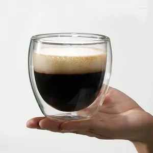 Wijnglazen Hittebestendig Dubbelwandige Glazen Beker 80 Ml Bier Espresso Thee Koffie Set Handgemaakte Mok Whiskey Cups drinkware Overwinning