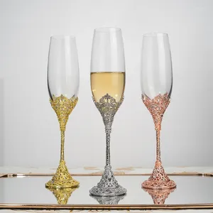 Wijnglazen Home Tall Bubble Glass Vintage hoogwaardige champagne Crystal Cocktail Cups