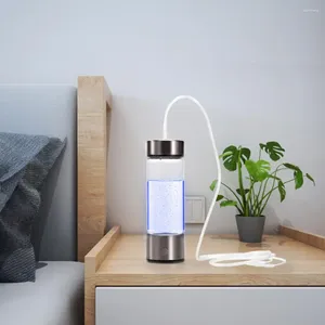 Ioniseur d'hydrogène Portable, verres à vin, eau riche en hydrogène, pour la maison, le bureau, les voyages, verre Rechargeable, Fitness sain