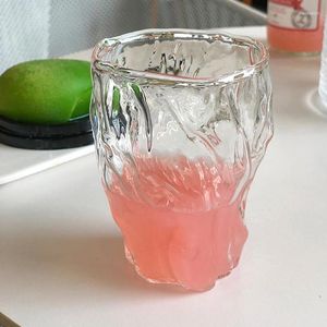 Verres à vin Ins tasse en verre verres à boissons Transparent thé jus lait café coréen mignon bière maison eau cuisine accessoire