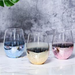 Verres à vin Instagram Transparent Star Glass Cup Résistant aux hautes températures Boisson Bière Tasse à boire Électrolytique