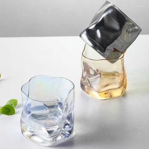 Wijnglazen onregelmatig whiskyglas kristal ouderwetse whiskybar tuimelaar wodka beker