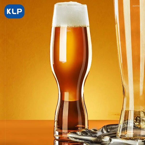 Casas de vino KLP Cerveza artesanal Cristal sin plomo Pint Glass Clear Pilsner Wheat Regalos clásicos para Lager