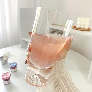 Verres à vin grande capacité bière tasse cocktail verre boisson fraîche bouteille de boisson tubuleuse de thé à thé lait lait tasse de café à la maison clear