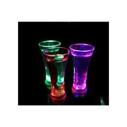 Wijnglazen Luminous bierbeker Hoge helderheid Glazen waterverlichting Colorf Led Drinkbekers feestavondbar mokken Valentijn cadeau 6 4JC otbiv