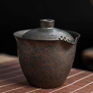 Verres à vin LUWU théière en céramique chinoise bouilloire gaiwan tasse à thé kung fu chawan verres 200 ml 230710