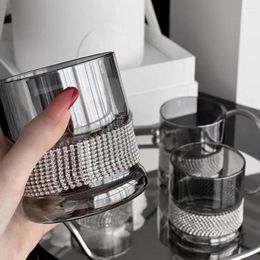 Wijnglazen Luxe Diamond Crystal Glass Ins Style Rode Koffie Whiskey Bar Keuken Drinkware