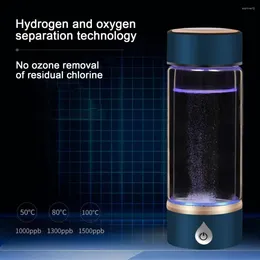 Casas de vino Copa de agua de microelectrólisis Generador de botellas de ionizador de hidrógeno portátil con electrólisis rápida para saludable
