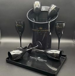 Weingläser Moet Chandon Champagnerglas Glasimitat Kunststoff Spülmaschinenfest Weiß Acryl Transparent 231216