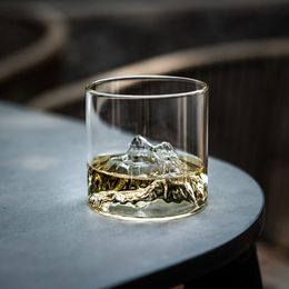Wijnglazen Bergen Whisky Ouderwetse Whiskey Glas Hittebestendig Theekop Geschenkdoos Vodka Tumbler Cup Bar 230701