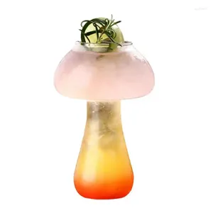 Wijnglazen champignon heldere borosilicaat glazen dranken waterbeker drinken met verdikte bodem grappige limonade goblet voor