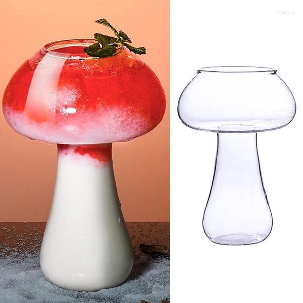 Verres à vin Design champignon, verres transparents pour boisson à Cocktail, pour la maison, KTV, Bar, boîte de nuit, fête