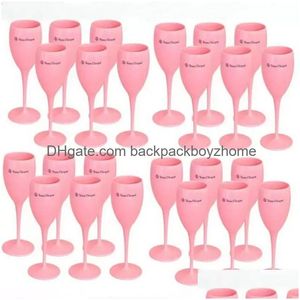 Wijnglazen Nieuwe Acryl Veuve Roze Oranje Champagne Fluiten Groothandel Party Wijnglazen Bekers Fy5883 Jy18 Drop Levering Huis Tuin Ki Dhc1P