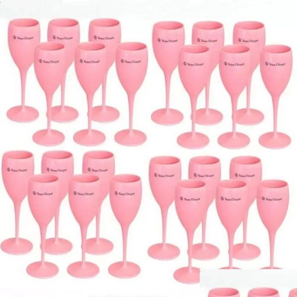 Verres à vin Nouveaux flûtes de champagne orange rose