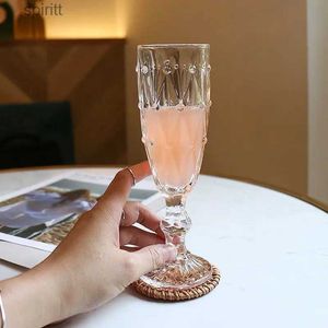 Wijnglazen Noordse stijl Simple Glass Europeaan reliëf Champagne Glass Sparkling Wine Red Wine Glass Goblet Cocktail Glass YQ240105