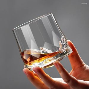 Verres à vin roman créatif épais cristal whisky gobelet verre toupies conception marteau de Brandy tasse verre à vin