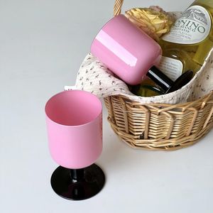 Copas de vino vaso casero original rosa rosa retro retro