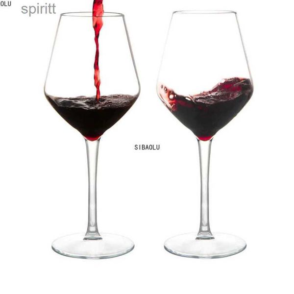 Copas de vino Plástico Americano Transparente Irrompible Silicona Plástico Copas de vino Copas Bar Home GobletAmerican Tritanmaterial YQ240105