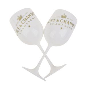 Wijnglazen Plastic Goblets Acryl Unbreakable Champagnes 480ml/16oz Plastics WineCups Party Wedding Decoratie Wit Champagne GL Dhuz7