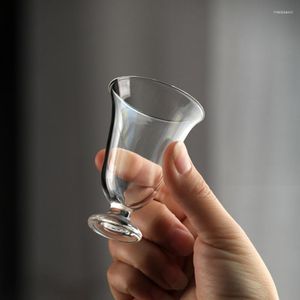 Wijnglazen Pure Handgemaakte Glazen Hoge Kop Huishouden Attachment Creatieve Moderne Eenvoud Fruit Thee Speciale Kleine Voet Cups Keukengerei