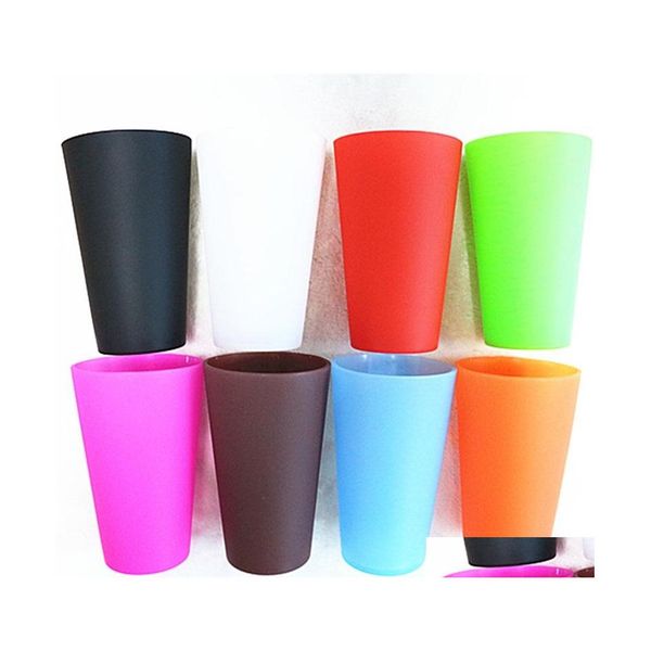 Verres à vin Verres à vin réutilisables Sile Portable imprimé bière extérieure tasse à boire pour voyage pique-nique piscine Cam 810 B3 livraison directe H Dhuko