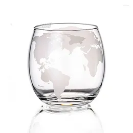 Verres à vin ronds avec carte imprimée, verre à Cocktail à l'ancienne, tasse à whisky de 300ML, gobelet à haute teneur en Borosilicate