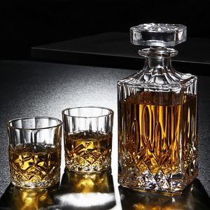Verres à vin Russie Vodka Decanter Whisky Bouteille Cristal Verre Vin Bière Conteneurs Bouteille En Verre Coupe En Verre Accueil Bar Outils Décoration 221121
