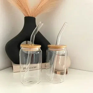 Copas de vino S jugo con bebida té transparente leche burbuja taza tapa Moca taza y 550 ml/350 ml desayuno cerveza vaso lata paja