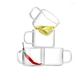 Verres à vin samadoyo épaissis de verre épaissis à la chaleur kungfu tasse de thé baijiu petite ceinture eau transparente