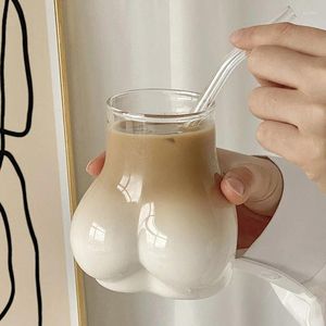 Verres à vin, corps Sexy, tasse en verre, décor de salle, tasse à café et lait transparente, petit déjeuner, Cocktail, décoration de la maison, cadeaux de noël