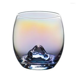 Wijnglazen eenvoudig en creatief glazen waterbeker huishouden kleurrijk ijsberg ei grote buik whisky melksap