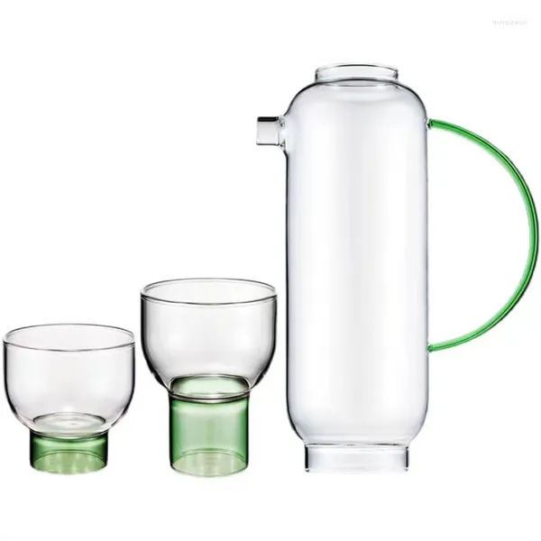 Copas de vino pequeñas y frescas, resistentes al calor, taza de café de vidrio, cerveza, belleza para el hogar, botella de bebida de agua, olla y juego de oficina