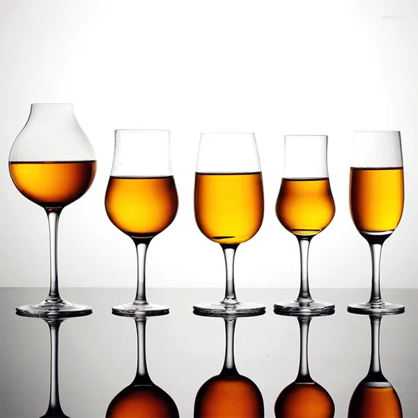 Casas de vinos Sommelier Sommelier Whisky Glass Chateau Whisky Whisky Copita Nosing Crystal Copla de gracia Copas dulces al por mayor
