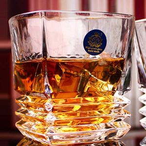 Wijnglazen Vierkant Kristallen Whiskey Glazen Beker voor De Thuisbar Bier Water en Party Hotel Bruiloft Bril Cadeau Drinkgerei Aardbeienkopjes x0904