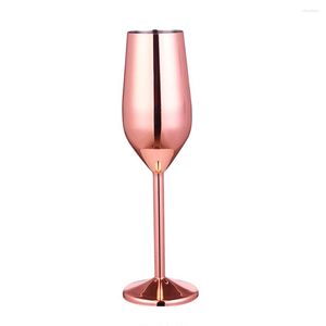 Verres à vin En Acier Inoxydable Champagne Coupe Verre Cocktail En Métal Bar Restaurant Gobelet SCVD889