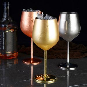 Bicchieri da vino Bicchieri da vino in acciaio inossidabile Bicchiere da champagne Calici da vino Bicchiere da cocktail Bicchiere da vino in metallo creativo Strumento per bere per bar Party 230625
