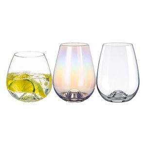 Copas de vino sin tallo, vasos, taza de agua de cristal, copa de cóctel, copa de whisky, ginebra