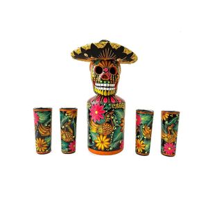 Verres à vin Tequila Decanter Set Liqueur avec S et Mexicain Sombrero Home Bar Cadeaux Cadeau 231127