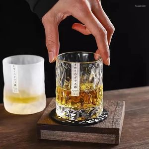 Wijnglazen Dikke Zware Whiskyglas Japanse Stijl Hamer Kristal Ouderwetse Cognac Whisky Tumbler Borrel Cup Biermok
