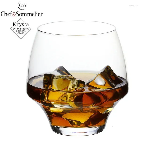 Casas de vino Top France Abierto Whisky Crystal Glass Professional Sommelier Collection Level Brandy Snifters XO Red Sherry Whisky Cup