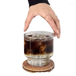 Copas de vino transparente y simple Café americano de hielo Vistra Agua Restaurante apilado con agua de agua