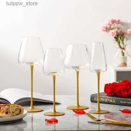 Wijnglazen Transparant kristal rode wijnglas koepelbodem goud broodrooster mat bar banket Bordeaux glas bruiloft champagne glas cadeau L240323