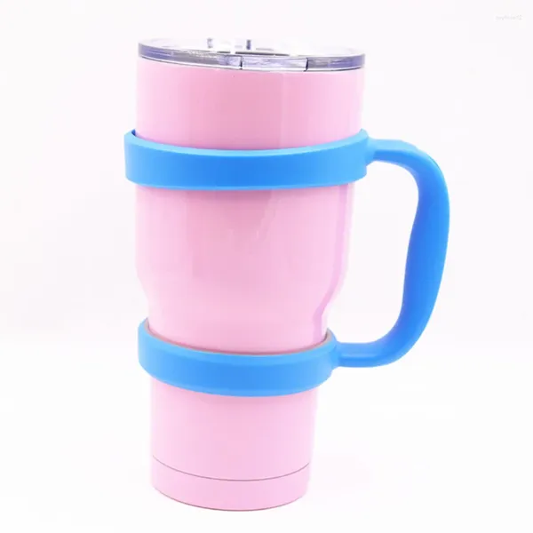 Verres à vin, poignée de tasse, 30oz, pour voyage, tasses à café, carafes, bouteilles, porte-gobelets, bleu ciel