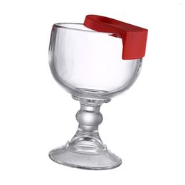 Verres à vin, gobelet à Martini Unique, porte-gobelet transparent avec boucle sur verre pour les célébrations d'anniversaire