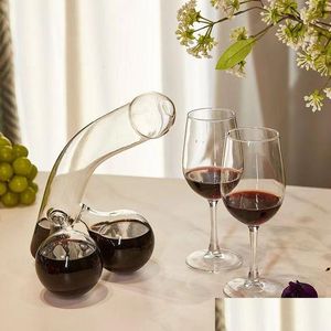 Wine Glasses Unique Whisky Decanter Funny Liquor Creative Glass Container Scotch Tequila Brandy Rum Bourbon Dispenser Bar Accessorie Dhdn2