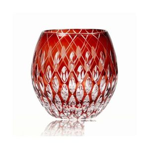 Wijnglazen Upscale Japanse stijl Edo Kiriko Crystal Glass Handgravure Caleidoscoop Raindrop Whiskey Tumbler Collection Luxe Dhycx