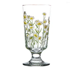 Wijnglazen Vintage Pastorale Stijl Goblet Retro Drankbekers Drinken Sapglas Vrouwen Voor Water