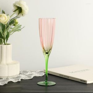 Verres à vin Vintage pétale rose, coupe à Champagne, verre en cristal de qualité supérieure, décoration de la maison, articles pour boissons de fête