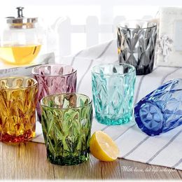 Wijnglazen Waterglas voor Juice Beer Tea Milk Drinkware Sets 4 PCS 240 ml Cold Drink Family and Friends Party