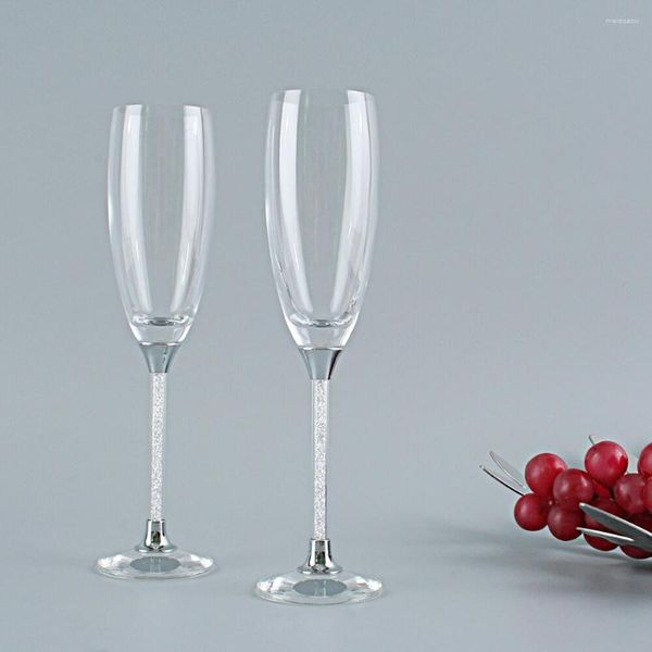 Casas de vinos Boda personalizada Cristal para beber Regalos de amante de la copa de champán flautas para el hogar